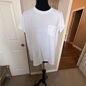 Style & Co. White Short Sleeve Pocket Tee